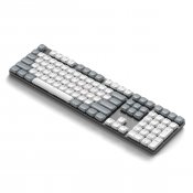 Satechi SM3 slim mekanisk bakgrunnsbelyst Bluetooth-tastatur med US-engelsk layout - lys grå