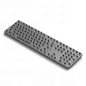 Satechi SM3 Slim mekanisk bagbelyst Bluetooth-tastatur med US-engelsk layout - Lysegrå