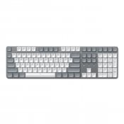 Satechi SM3 Slim mekanisk bagbelyst Bluetooth-tastatur med US-engelsk layout - Lysegrå