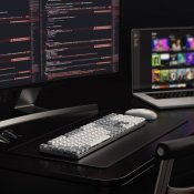 Satechi SM3 Slim mekanisk bagbelyst Bluetooth-tastatur med US-engelsk layout - Lysegrå