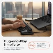 Satechi LX3 slim USB-C-tastatur - US layout - Stellarsvart