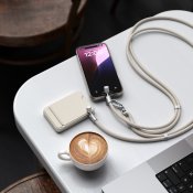 Satechi OntheGo™ Lanyard-kabel USB-C  - Sand