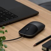 Satechi Slim LX Wired Mouse - Avaruudenmusta