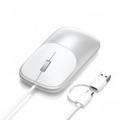 Satechi Slim LX Wired Mouse - Silver