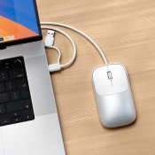 Satechi Slim LX Wired Mouse - Silver