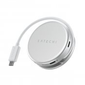 Satechi OntheGo™ 5-i-1-multiportadapter för MacBook Neo - Silver