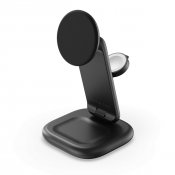 Satechi 3-i-1 hopfällbart Qi2 trådlöst laddställ - Svart