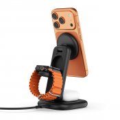 Satechi 3-i-1 hopfällbart Qi2 trådlöst laddställ - Svart