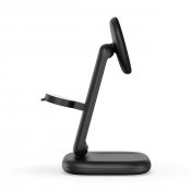 Satechi 3-i-1 hopfällbart Qi2 trådlöst laddställ - Svart