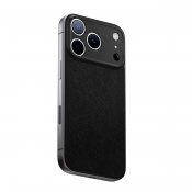 Süti NanoLeather PhoneBack til iPhone 18 Pro - Ravnesort