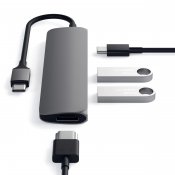 Satechi Slim USB-C MultiPort Adapter - Space gray