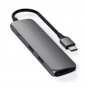 Satechi Slim USB-C MultiPort Adapter - Space gray