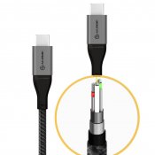 ALOGIC Ultra USB-C til USB-C Kabel 5A/480Mbps 3m - Space grey