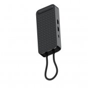 ExtendView USB4-kaksois-HDMI-monitoimisovitin - Avaruusmusta
