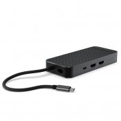 ExtendView USB4-kaksois-HDMI-monitoimisovitin - Avaruusmusta