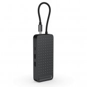 ExtendView USB4-kaksois-HDMI-monitoimisovitin - Avaruusmusta