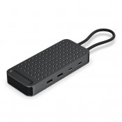 ExtendView USB4-kaksois-HDMI-monitoimisovitin - Avaruusmusta
