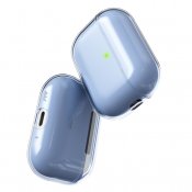 KeyBudz jelly Series gennemsigtigt etui til AirPods Pro 3. generation - Babyblå