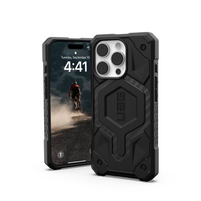 UAG Monarch Pro karbonfiberveske for iPhone 16 Pro - Svart/karbon