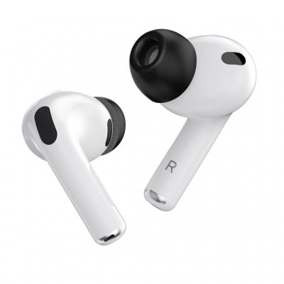 KeyBudz Hyperfoam Comfort-serien for AirPods Pro 3. gen - Medium - Svart