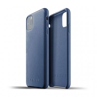 Mujjo Leather Case for iPhone 11 Pro Max - Monaco Blue