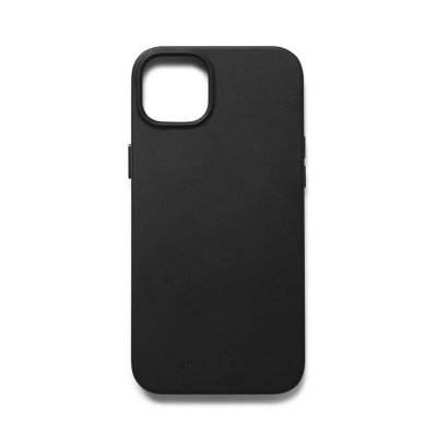 Mujjo Full Leather Case with MagSafe for iPhone 14/15 Plus - Black