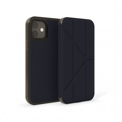 Pipetto Origami Folio iPhone 12 Mini Case - Black