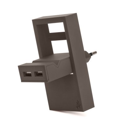Usbepower Rock Dual USB-A Charger - Taupe