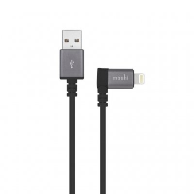 Moshi Lightning USB-kaapeli 90 asteen liittimellä 1.5m - Musta