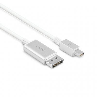 Moshi Mini DisplayPort to DisplayPort -kaapeli 1,5 m - Valkoinen