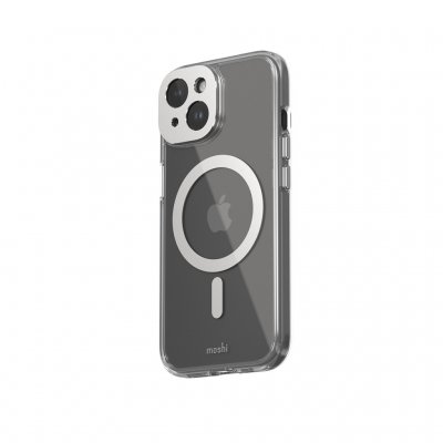 Moshi iGlaze for iPhone 15 - Lunar Silver