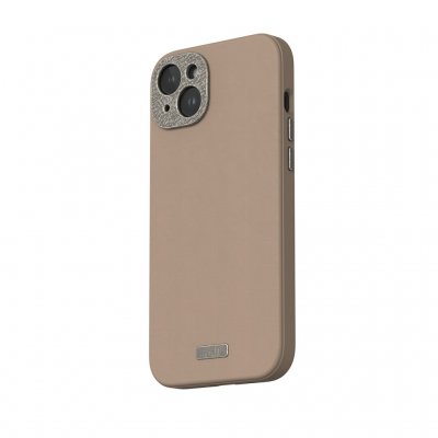 Moshi Napa for iPhone 15 Plus - Woodsmoke brun