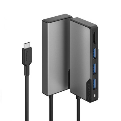 ALOGIC USB-C Fusion CORE 5 i 1 V2 HDMI- og USB-hub - Space grey