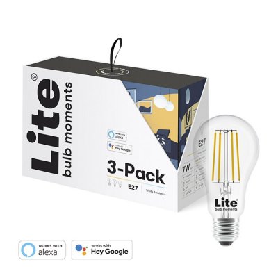 Lite bulb moments White Ambience E27 glödtrådslampa - 3-pack - Vit