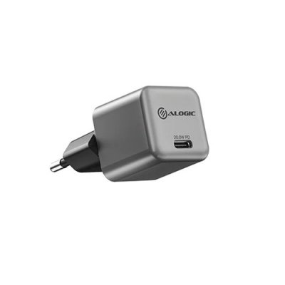 ALOGIC Rapid Power 20W GaN-oplader m. USB-C - Rumgrå