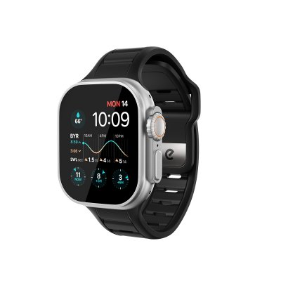 KeyBudz journey Apple Klockarmband - Kolsvart