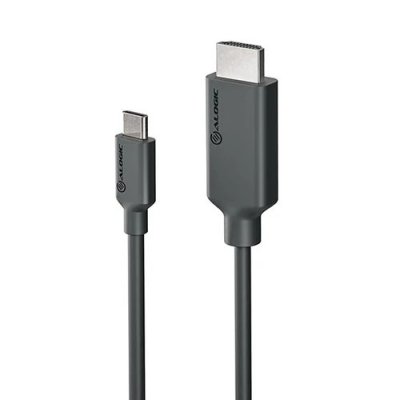 ALOGIC Elements USB-C til HDMI-kabel med 4K-understøttelse (1 m længde) - Sort