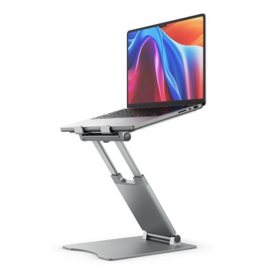 ALOGIC Elite Plus justerbart laptopställ - Silver