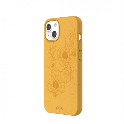 Pela Classic Honey Ympäristöystävällinen iPhone 13 kotelo - Hive Edition