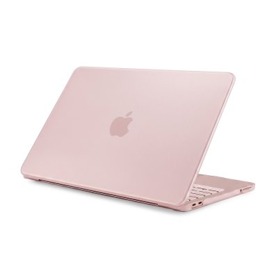 Pipetto MacBook Neo 13 (A18 Pro) kova kirkas suojakuori - Huurteinen roosa