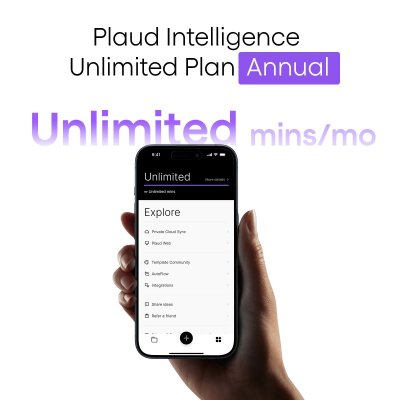 PLAUD AI Unlimited - Annual subscription with unlimited minutes