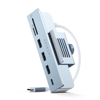 Satechi USB-C Clamp Hub för iMac 24-tum (2021) - Blå