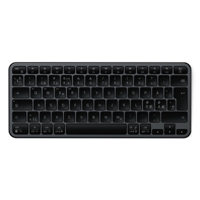 Satechi EX1 Slim Langaton näppäimistö Nordic Layout - Musta avaruus