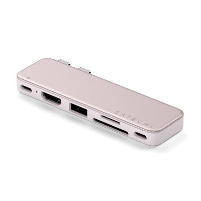 Satechi USB-C Snap Hub för MacBook Neo - Rouge