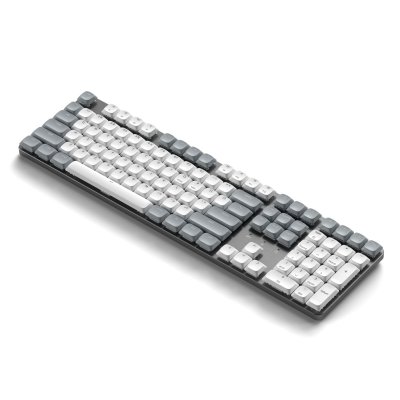 Satechi SM3 Slim mekanisk bagbelyst Bluetooth-tastatur med US-engelsk layout - Lysegrå