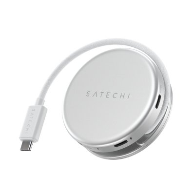 Satechi OntheGo™ 5-i-1-multiportadapter för MacBook Neo - Silver