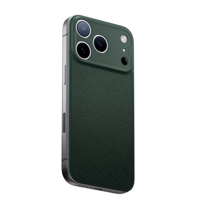 Süti NanoLeather PhoneBack för iPhone 18 Pro - Siciliansk oliv