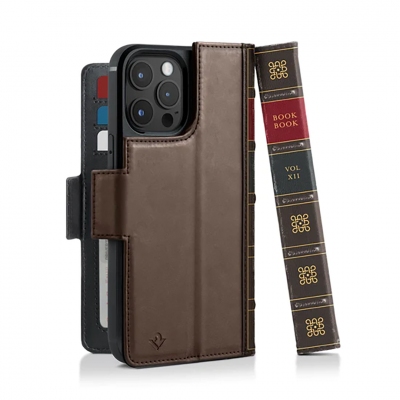 Twelve South BookBook with MagSafe for iPhone 14 Pro Max - Brown