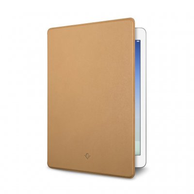 Twelve South SurfacePad iPad Air 2:lle - Ylellinen nahkakotelo - Camelin värinen