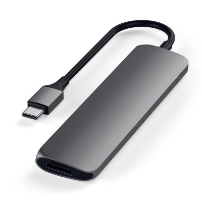 Satechi Slim USB-C MultiPort Adapter - Space gray